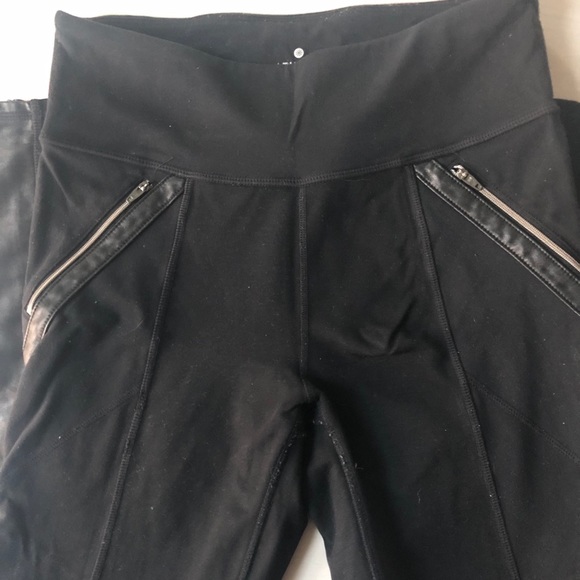 Used-Athleta Street Tights-Faux Leather - Picture 4 of 5